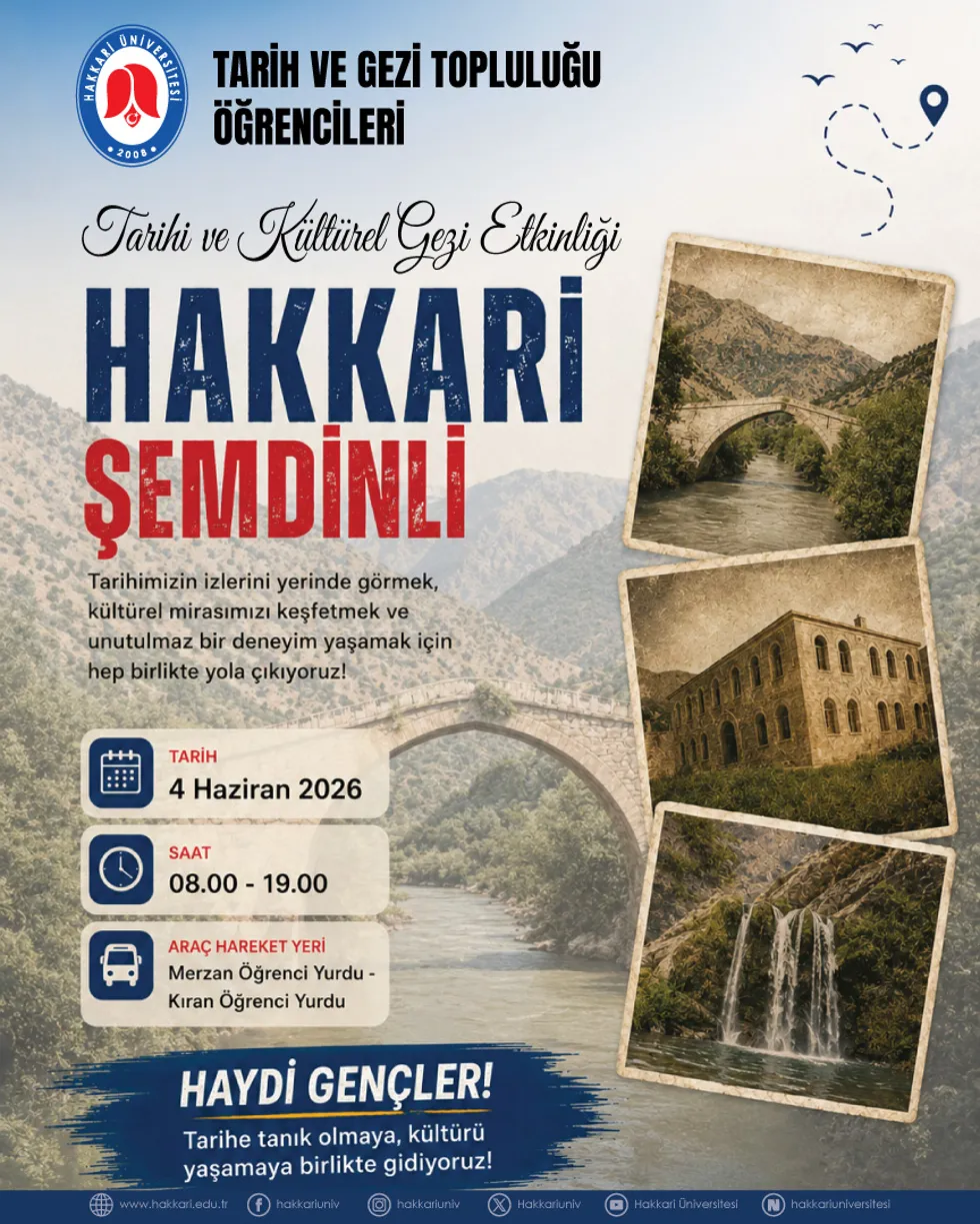 Tarihi ve Kültürel Gezi Etkinliği etkinlik afişi