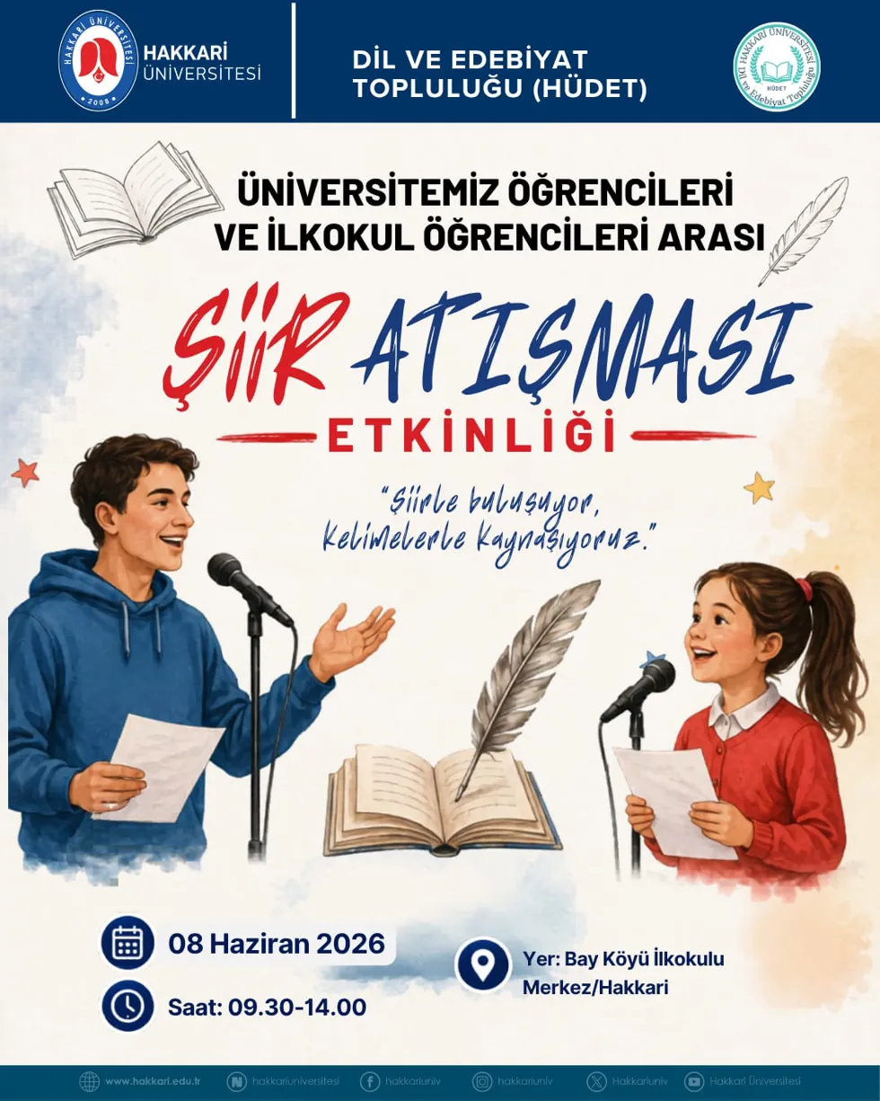 Şiir Atışması Etkinliği etkinlik afişi