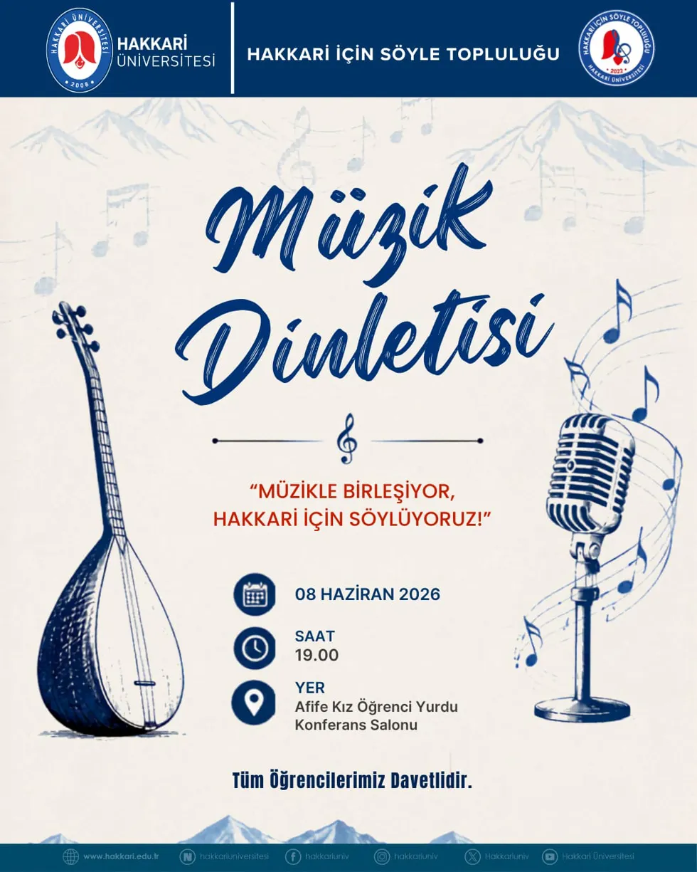 Müzik Dinletisi etkinlik afişi