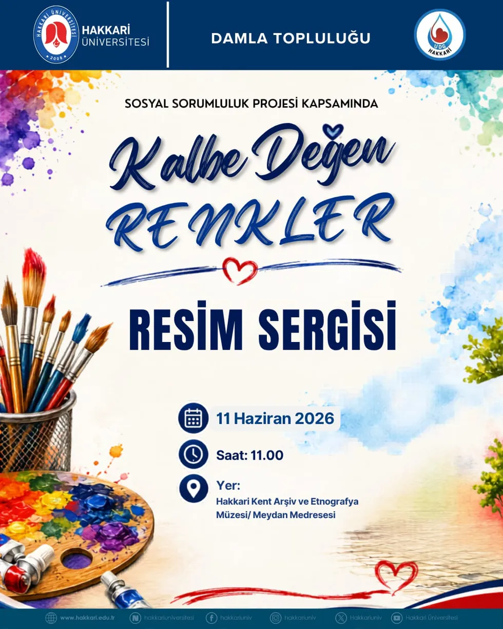Kalbe Değen Renkler Resim Sergisi etkinlik afişi