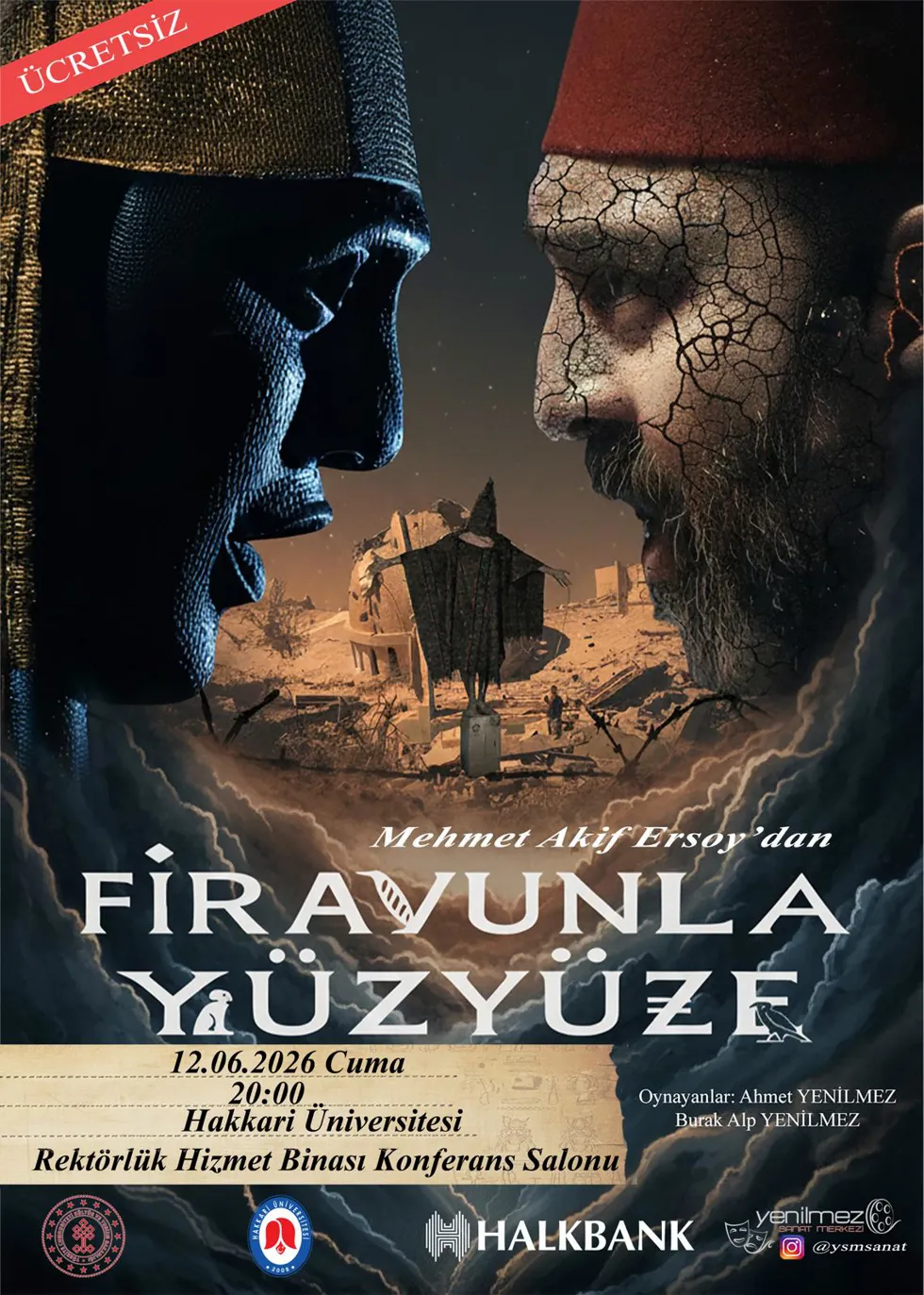 Firavunla Yüz Yüze Tiyatro Oyunu etkinlik afişi