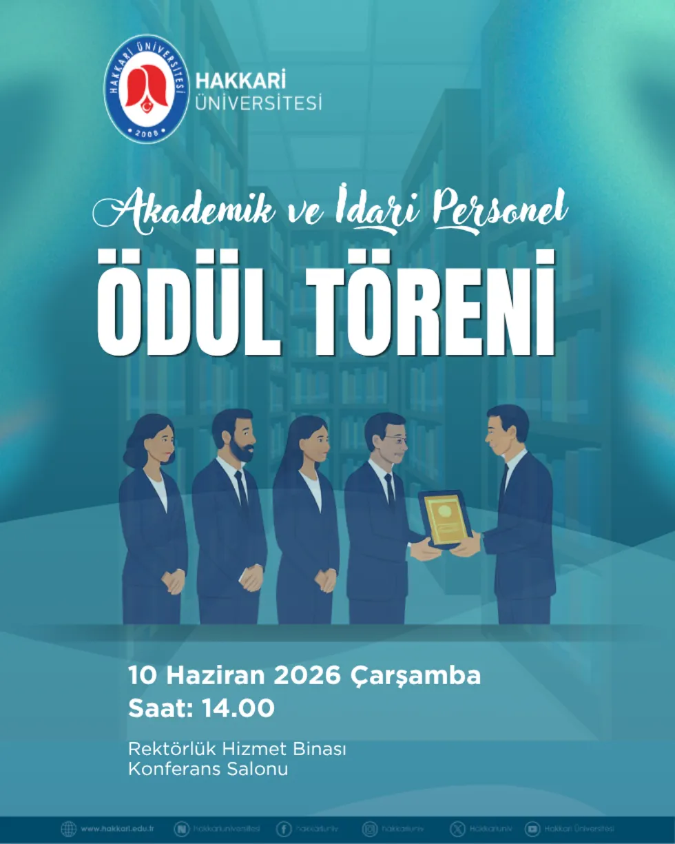 Ödül Töreni etkinlik afişi