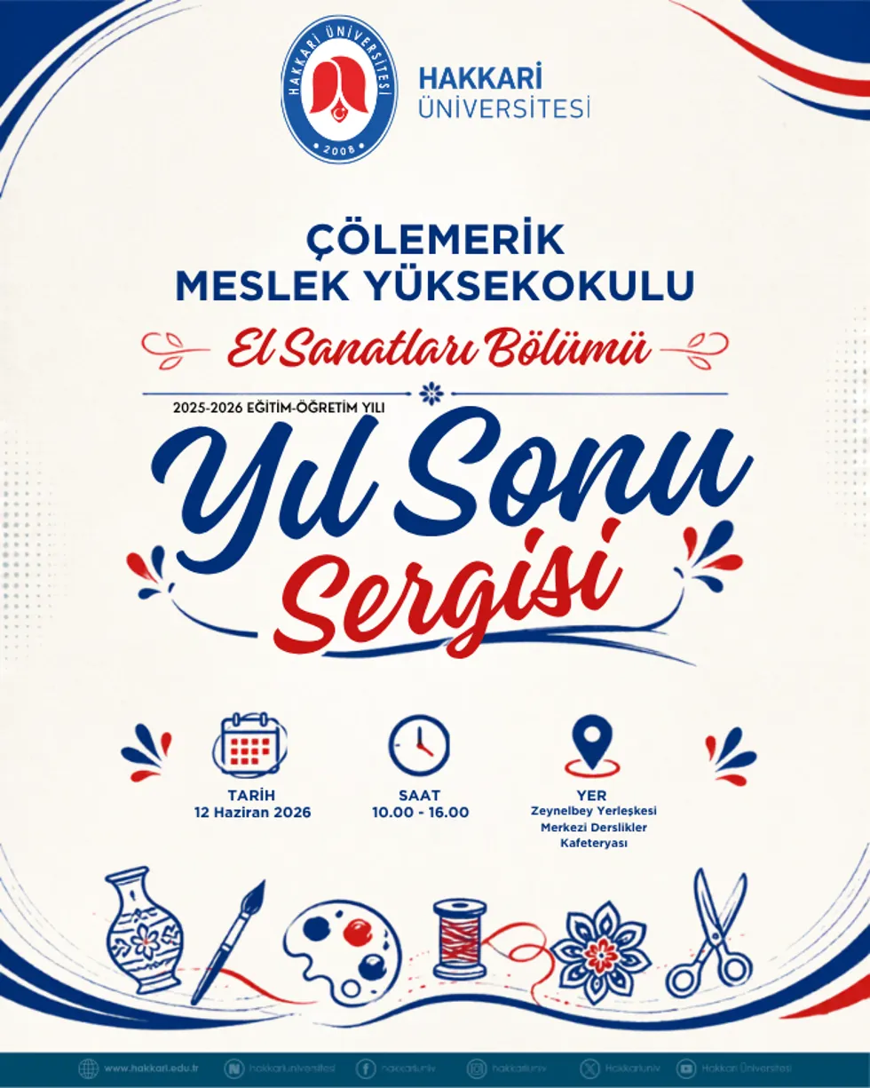 Yıl Sonu Sergisi etkinlik afişi