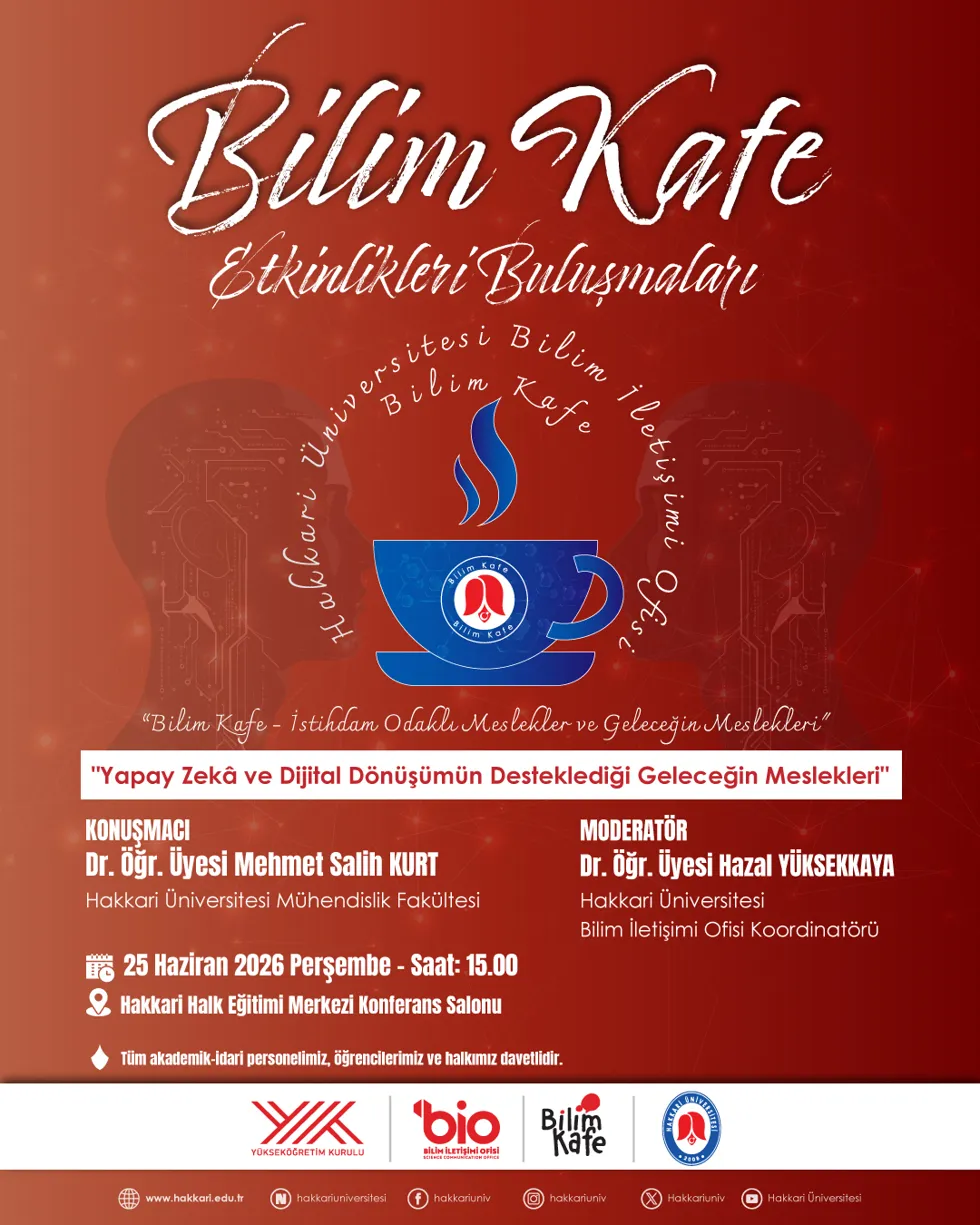 Bilim Kafe Etkinliği etkinlik afişi