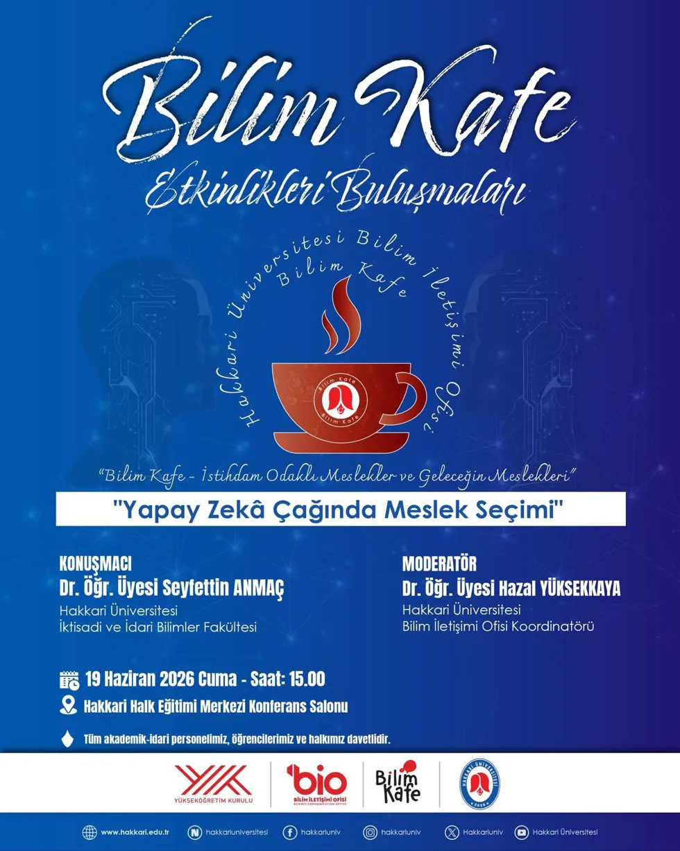 "Yapay Zekâ Çağında Meslek Seçimi" Konulu Bilim İletişimi Etkinliği etkinlik afişi