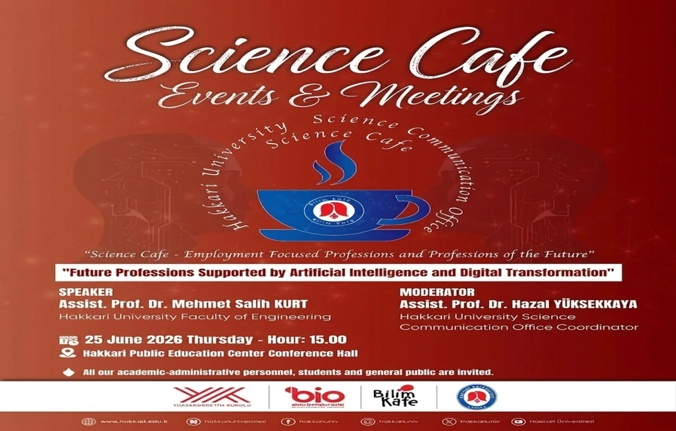 Poster for the event: Science Communication Event on "Future Professions Driven by Artificial Intelligence and Digital Transformation"