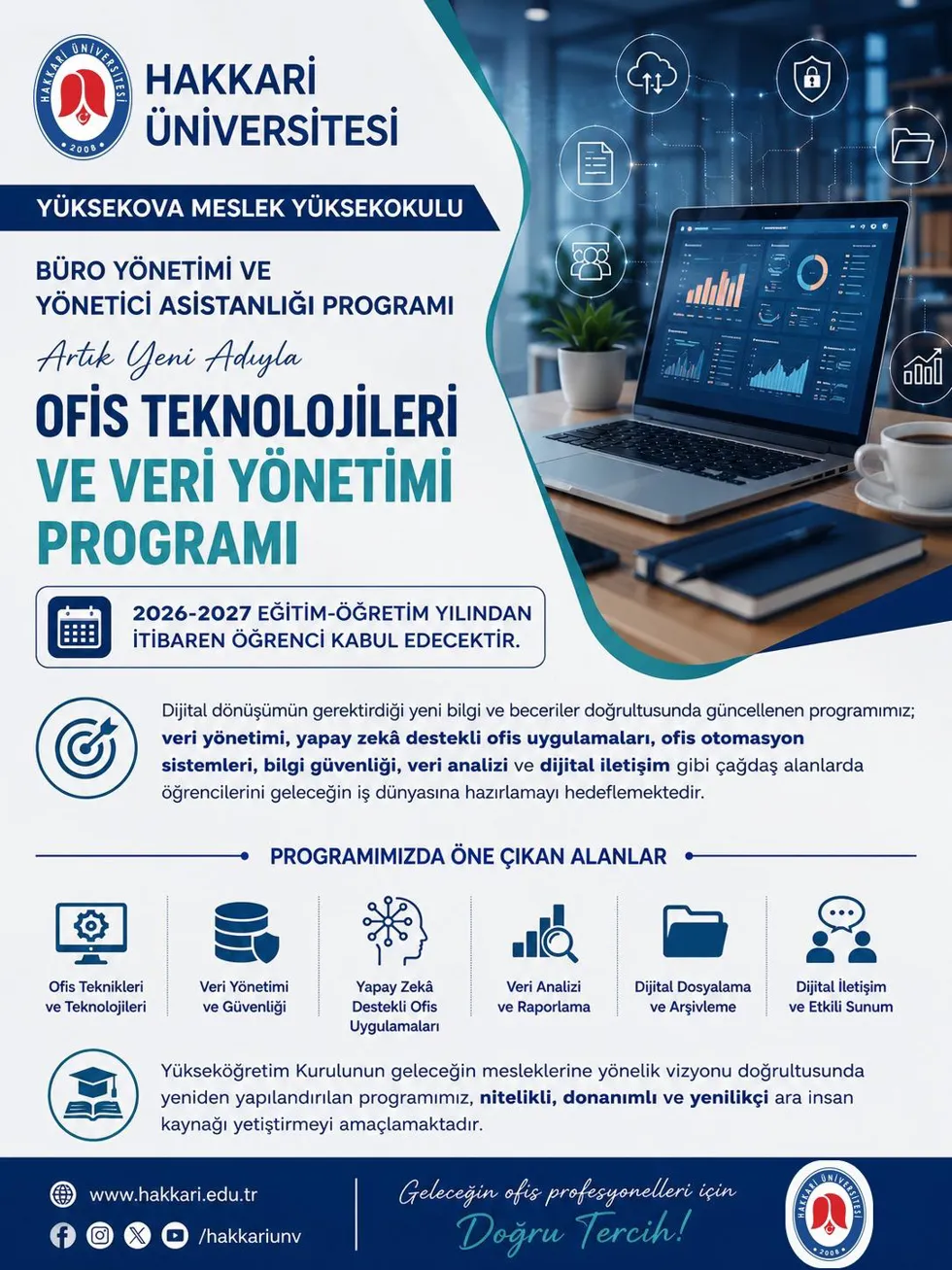 Yüksekova Meslek Yüksekokulu etkinlik afişi