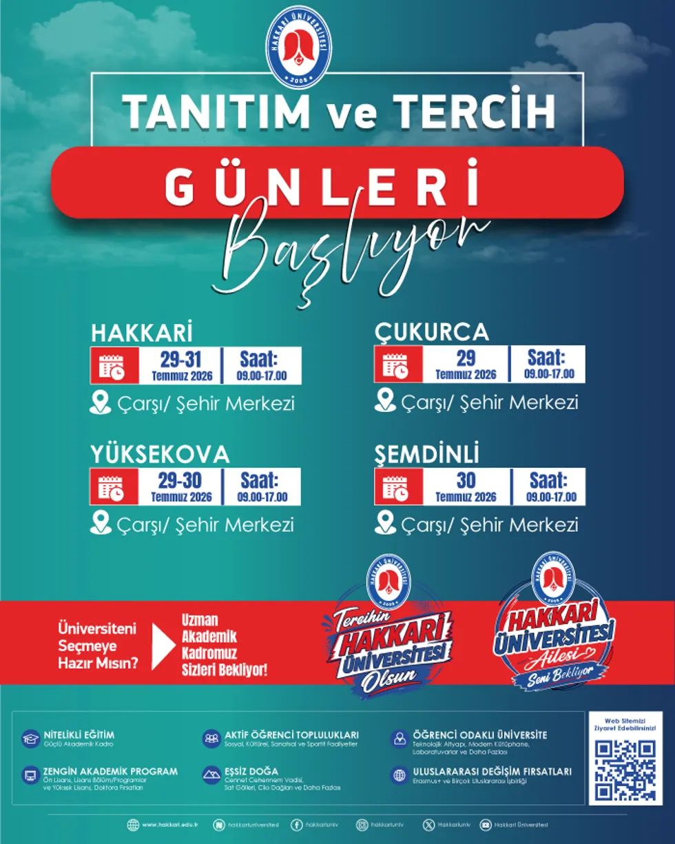 Üniversitemiz “Tercih ve Tanıtım Günleri” Başlıyor etkinlik afişi