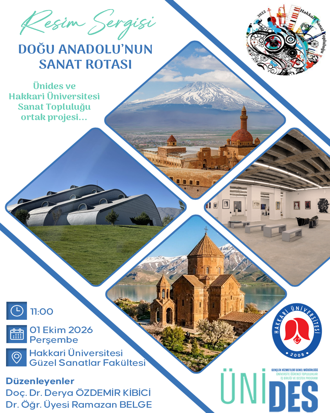 "Doğu Anadolu'nun Sanat Rotası" etkinlik afişi