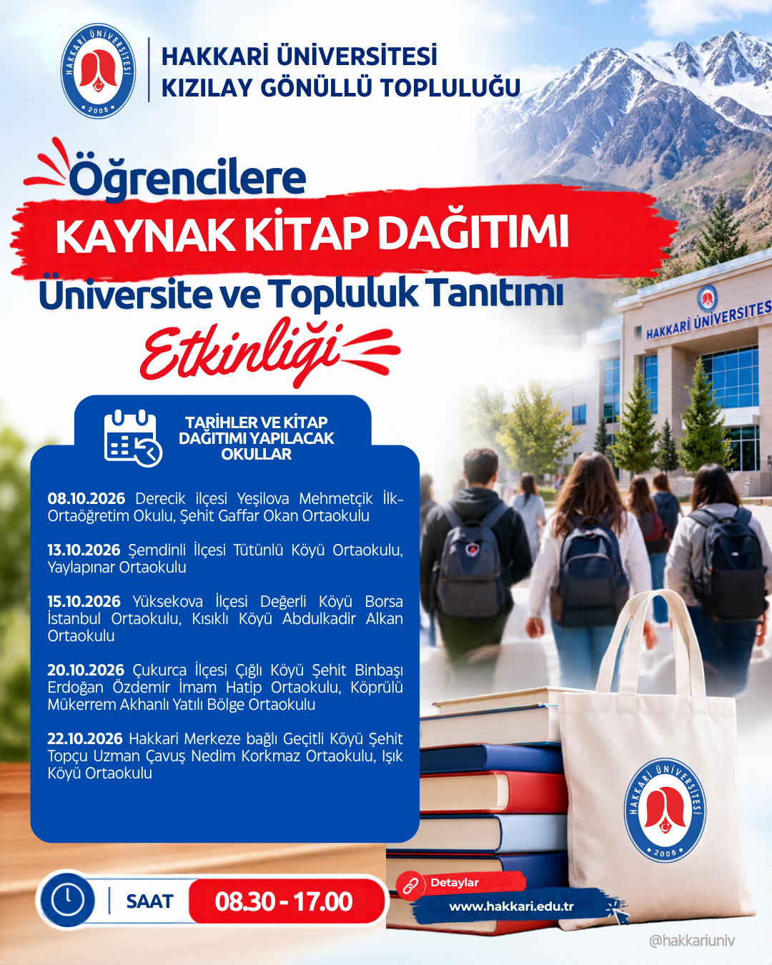 Öğrencilere Kaynak Kitap Dağıtımı ve Tanıtım Etkinliği etkinlik afişi