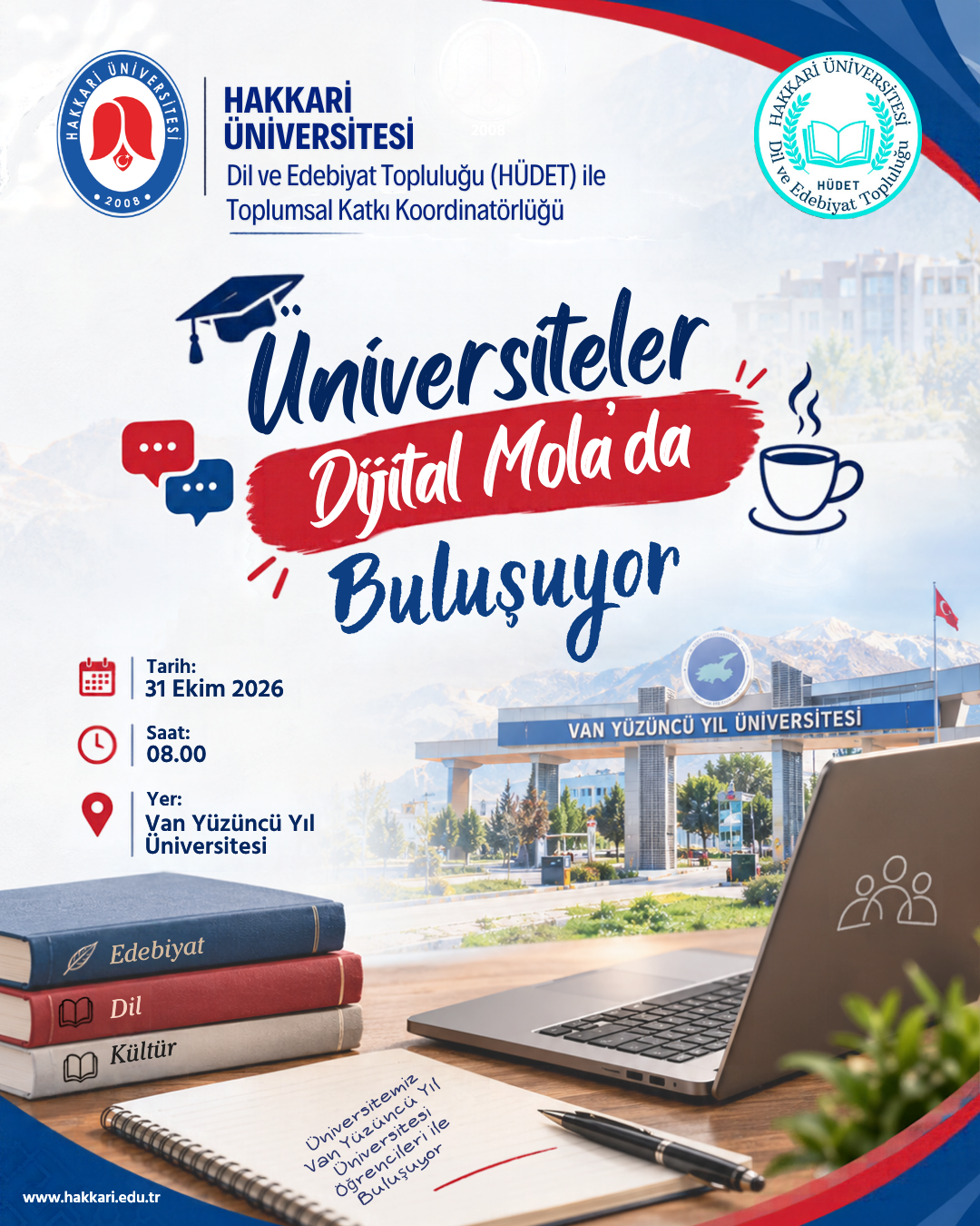 "Üniversiteler Dijital Mola'da Buluşuyor" Etkinliği etkinlik afişi