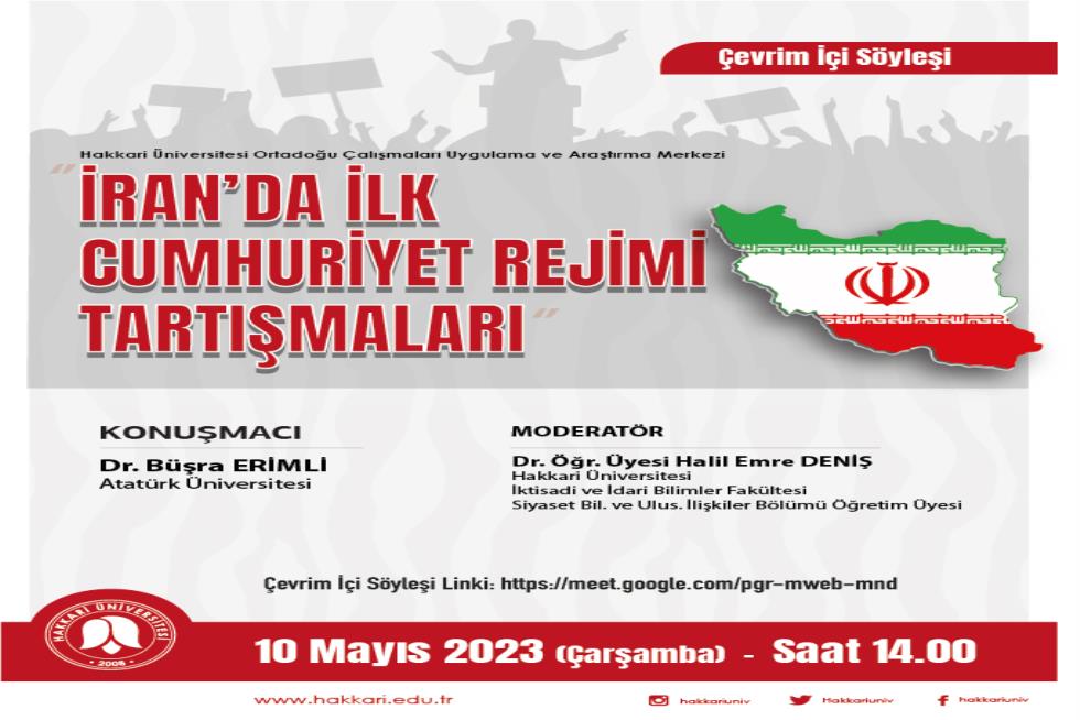 İran'da İlk Cumhuriyet Rejimi Tartışmaları etkinlik afişi