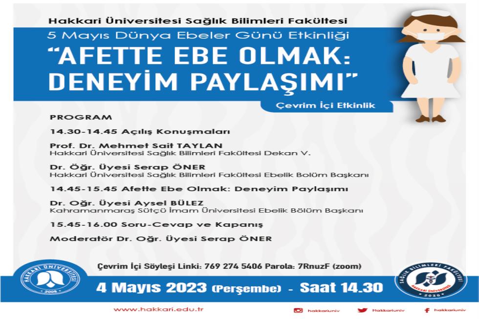 5 Mayıs Dünya Ebeler Günü Etkinliği etkinlik afişi