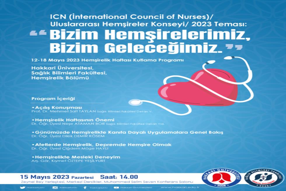 Bizim Hemşirelerimiz, Bizim Geleceğimiz etkinlik afişi