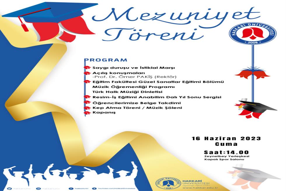 Mezuniyet Töreni etkinlik afişi