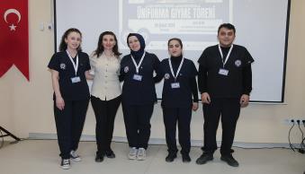 Üniversitemiz Hemşirelik Bölümü Öğrencileri Üniforma Giydi