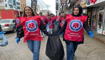 Yüksekova Meslek Yüksekokulu Tarafından “Temizlik Seferberliği” Adlı Bir Etkinlik Düzenlendi