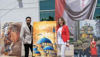 Üniversitemizde 19 Mayıs Bayramı Kapsamında  Karma Resim Sergisi Düzenledi