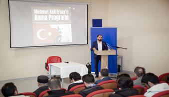 Üniversitemizde Mehmet Akif Ersoy'u Anma Programı Düzenlendi