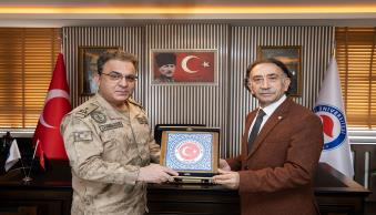 İl Jandarma Komutanından Rektörümüze Ziyaret