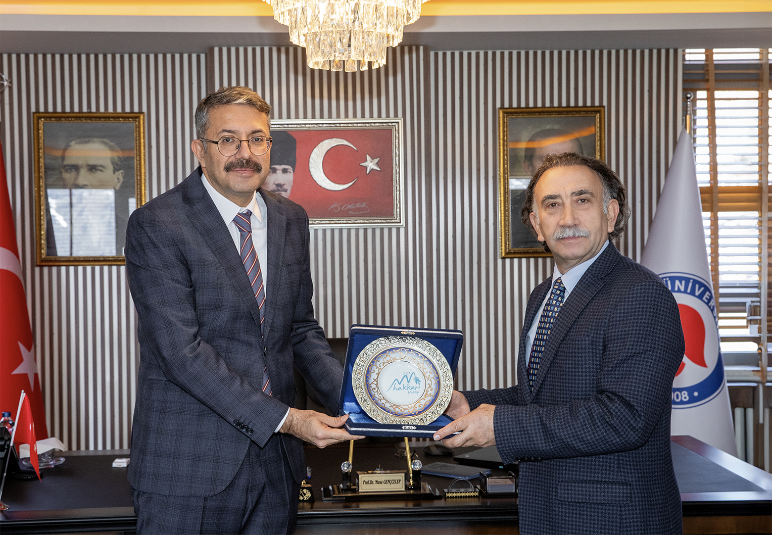Vali Ali Çelik’ten Rektörümüz Prof. Dr. Musa Gençcelep’e İade-i Ziyaret