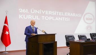 Rektörümüz 261. Üniversitelerarası Kurul Toplantısı’na Katıldı