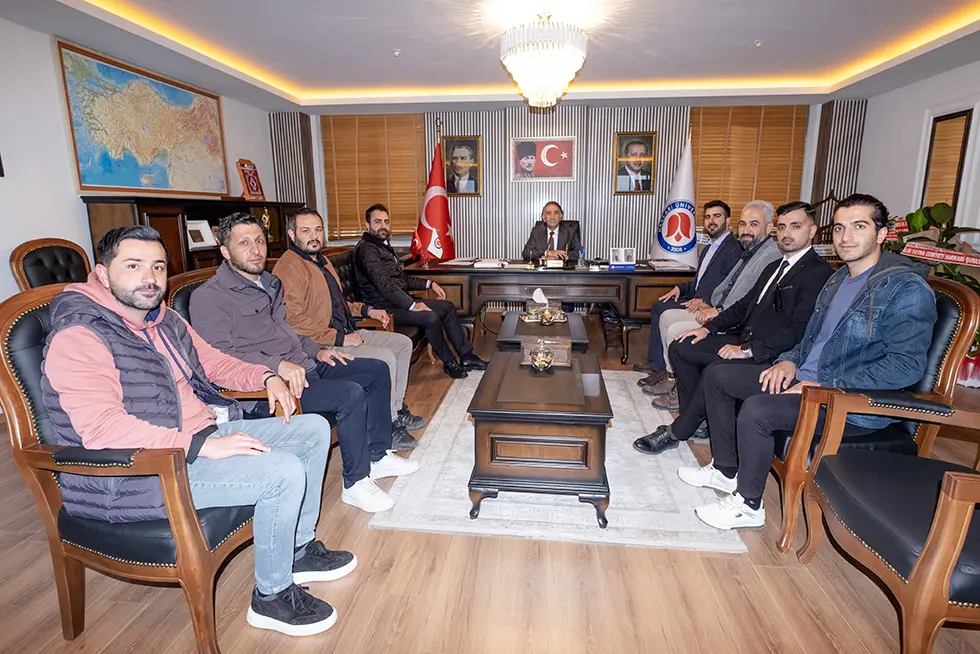 TÜGVA Hakkâri İl Temsilciliğinden Rektörümüze Hayırlı Olsun Ziyareti