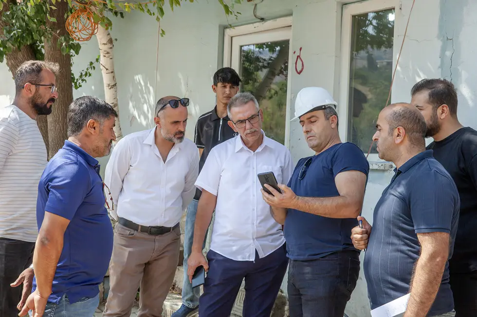 Üniversitemiz Üst Yönetimi Çölemerik MYO Binasında İncelemelerde Bulunundu