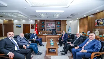 Rektörümüz Prof. Dr. Musa Gençcelep Bitlis Eren Üniversitesi Rektörü Prof. Dr. Necmettin Elmastaş’ı Ziyaret Etti