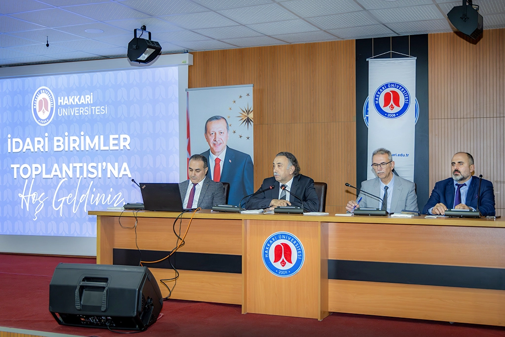 Rektörümüz İdari Birimlerimiz İle Toplantıda Bir Araya Geldi
