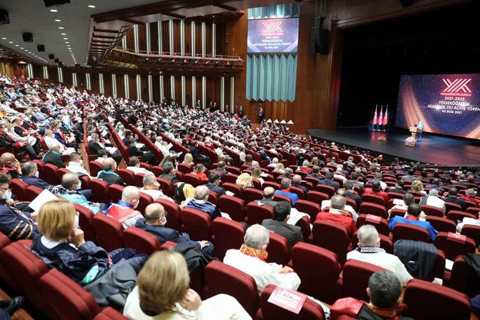 Rektörümüz Cumhurbaşkanlığı Külliyesi’nde Gerçekleştirilen 2021-2022 Akademik Yılı Açılış Töreni’ne Katıldı