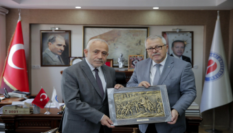 Türk Tarih Kurumu Başkanı ve Beraberindeki Heyet Üniversitemizi Ziyaret Ettiler