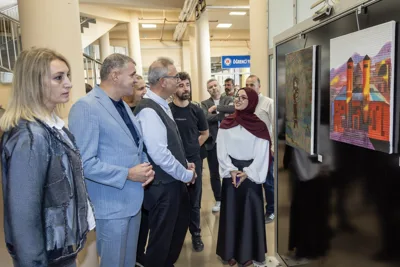 Üniversitemiz Sanat Topluluğu Resim Sergisi Sanatseverlerle Buluştu