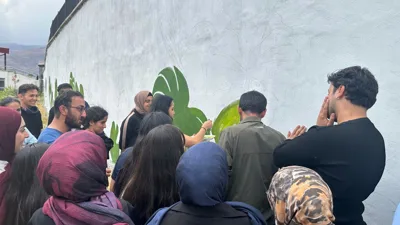 Sağlık Hizmetleri MYO Çocuk Gelişimi Programı "Kampüse Sanatsal Dokunuş" Çalışmasında Yer Aldı