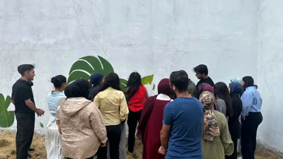 Sağlık Hizmetleri MYO Çocuk Gelişimi Programı "Kampüse Sanatsal Dokunuş" Çalışmasında Yer Aldı