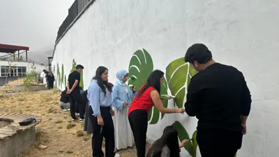 Sağlık Hizmetleri MYO Çocuk Gelişimi Programı "Kampüse Sanatsal Dokunuş" Çalışmasında Yer Aldı