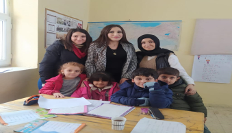 Okulumuz Öğrencilerinden Köy Okuluna Destek Ziyareti
