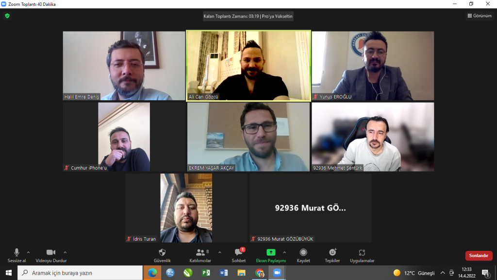 Online Toplantılar İle Projemizi Geliştiriyoruz.