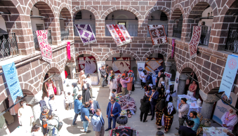 Rektörümüz Halk Eğitim Merkezinin Yıl Sonu Sergisine Katıldı