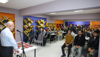 Rektörümüz Kütüphane Söyleşileri Programına Katıldı