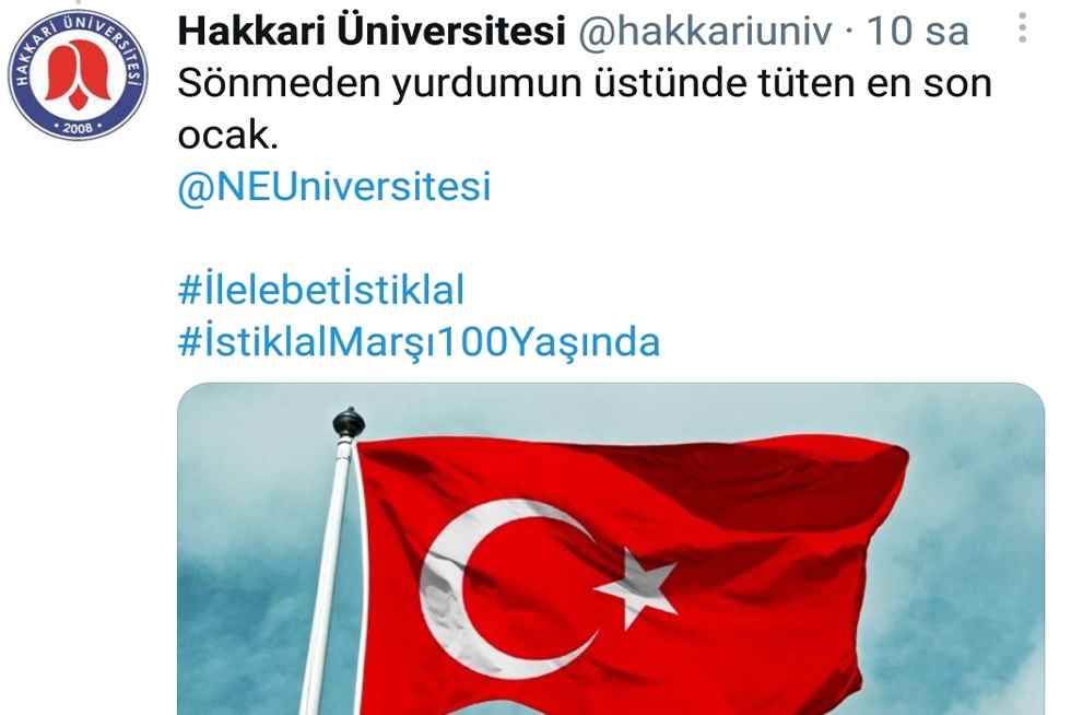 İstiklal Marşı’mızın 100. Yılında Üniversitelerden Anlamlı Paylaşım