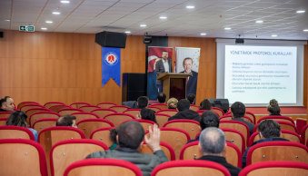 Üniversitemiz Personeline Hizmeti İçi Eğitim Verildi